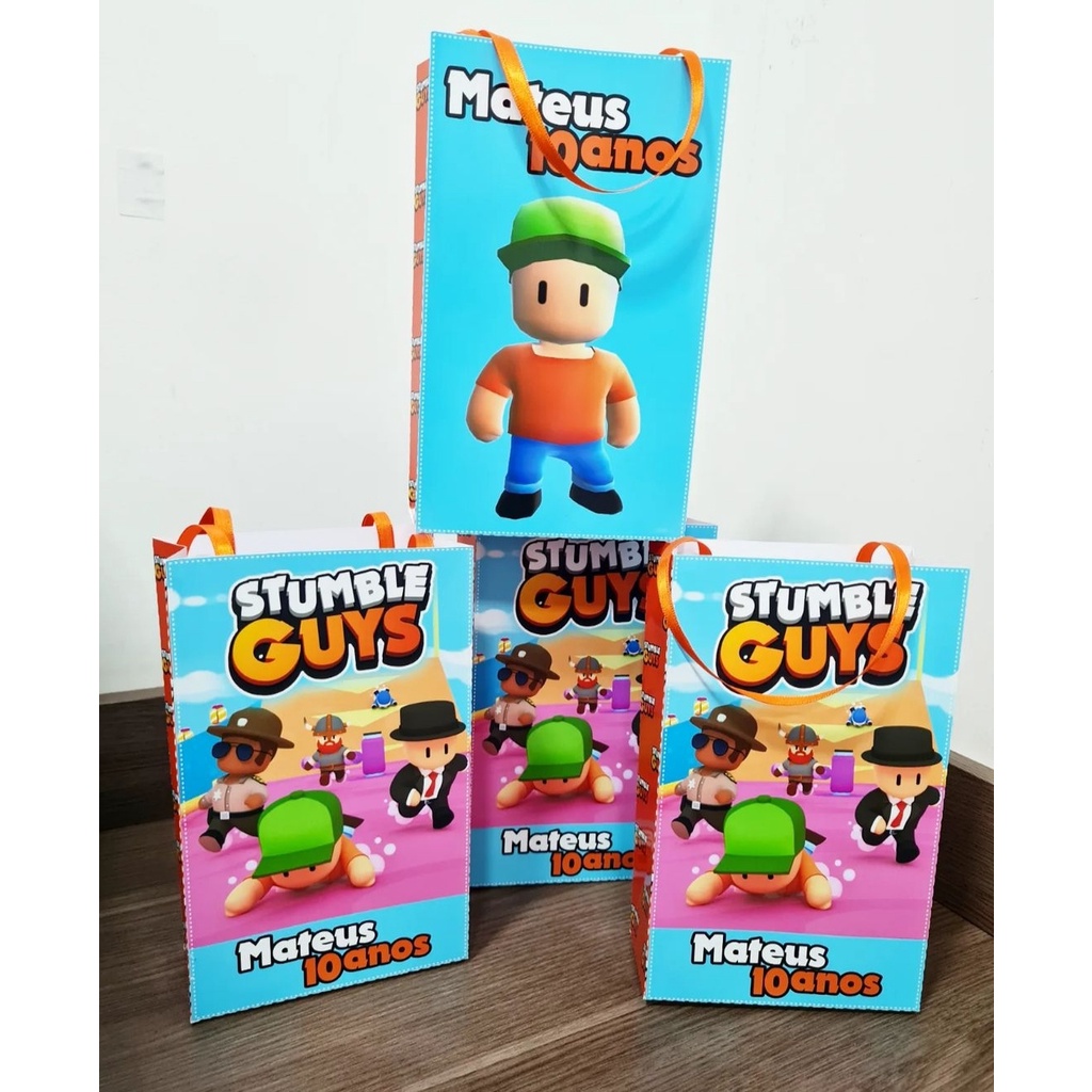 1 Pacote Stumble Guys Surpresa + 3 Cards - A Pronta Entrega