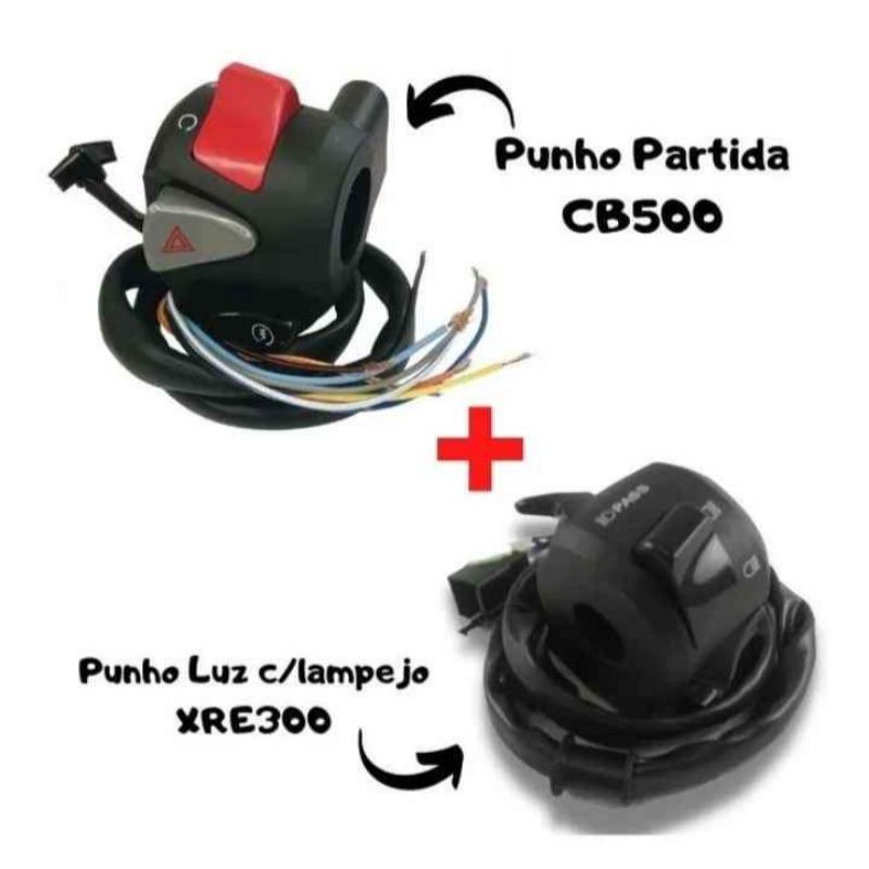 Kit Punho De Partida Cb Punho De Luz Com Lampejador Shopee Brasil