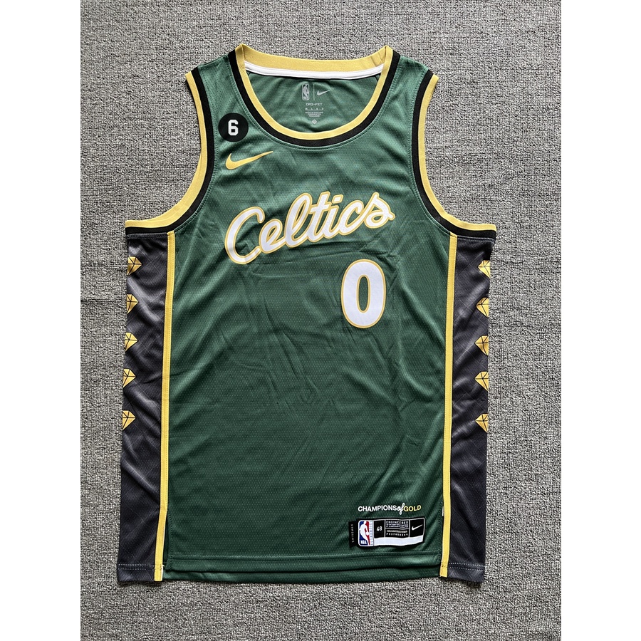 2023 Hot Pressed Dos Homens Camisa 2023NBA Boston Celtics Jayson Tatum Verde 2022/23 Customizado Basquete Jersey City Edição