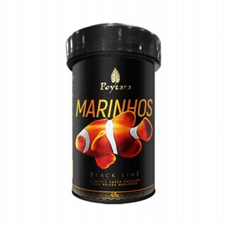 Ração Para Peixes Poytara Marinhos P Black Line - 45g