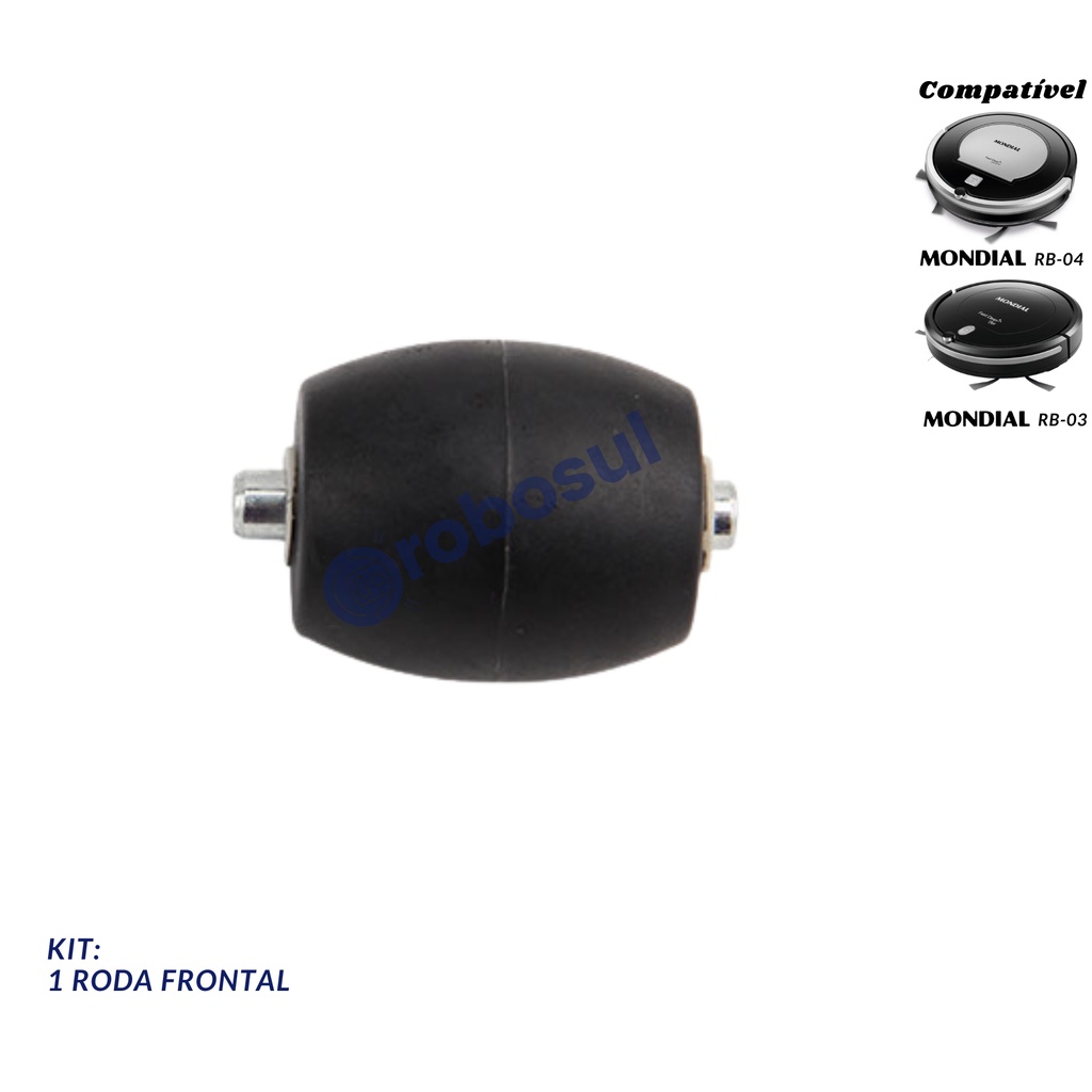 Roda Frontal Direcional Robo Aspirador Mondial Rb03 E Rb04