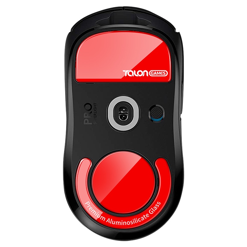 Red TALONGAMES Pés de mouse de vidro compatíveis com Logitech G PRO X Superlight Wireless