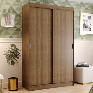 Guarda-Roupa Solteiro Madesa Tokio 2 Portas de Correr 2 Gavetas - Rustic