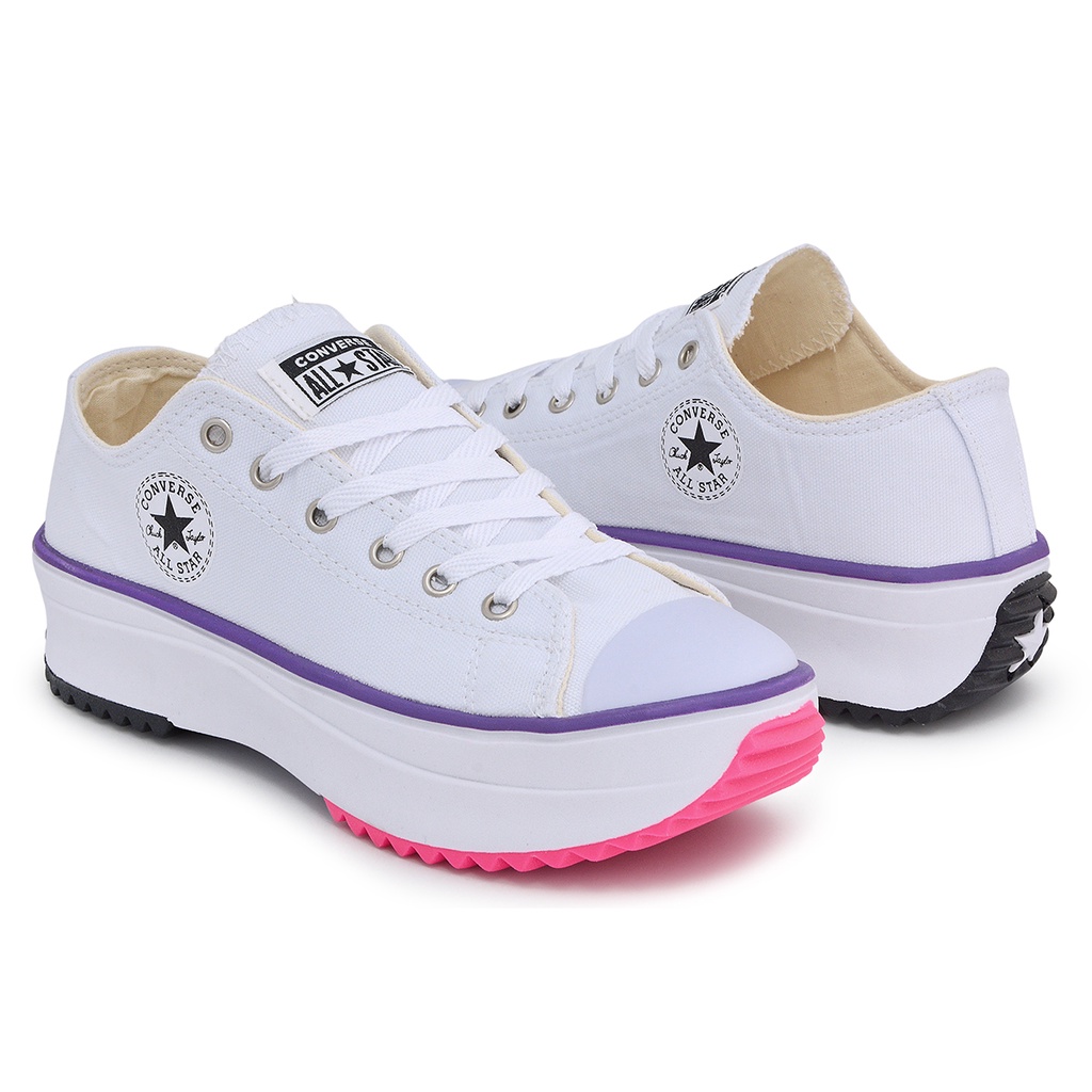 Tênis all star track 2.0 colors chuck taylor plataforma - R$ 169.90, cor  Branco (para caminhada, confortável) #165187, compre agora