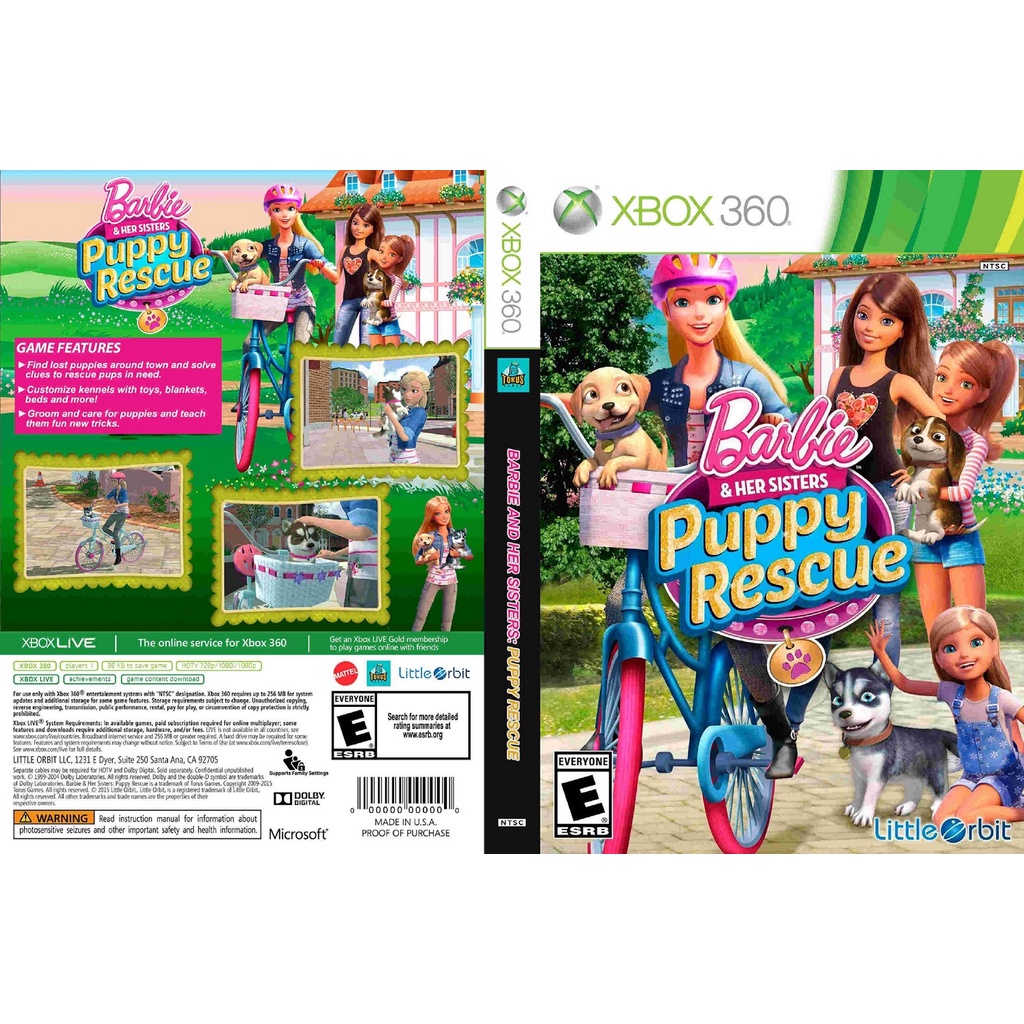 Barbie puppy rescue xbox 360 sale