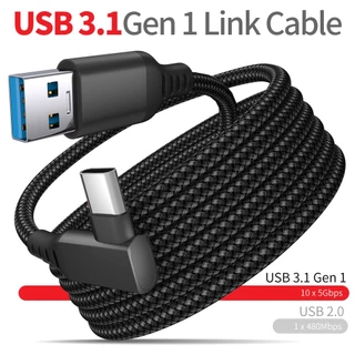 5M 6M Cabo Carregador Para Linha De Dados Oculus Quest 2 Pico 4 Link USB 3.1 Tipo C Transferência-A-20V 3A