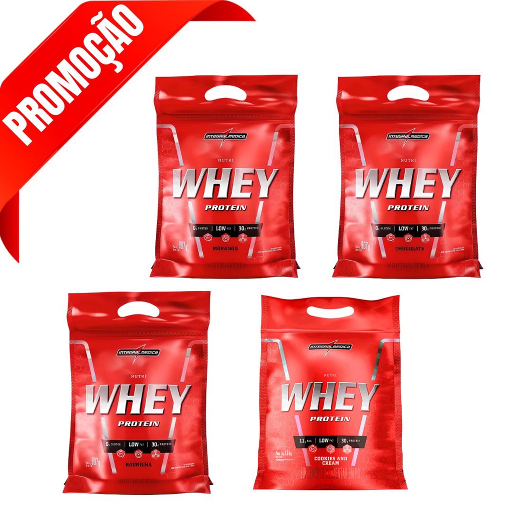 Nutri Whey Protein Isolado e Concentrado Sabores Refil – Integralmedica