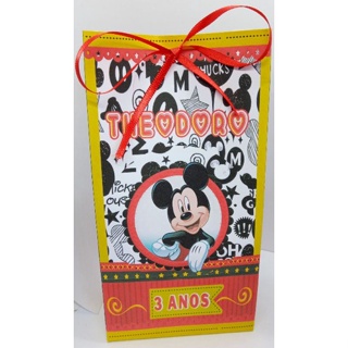 Sacolinha para Lembrancinha Mickey 10 unidades Tam P