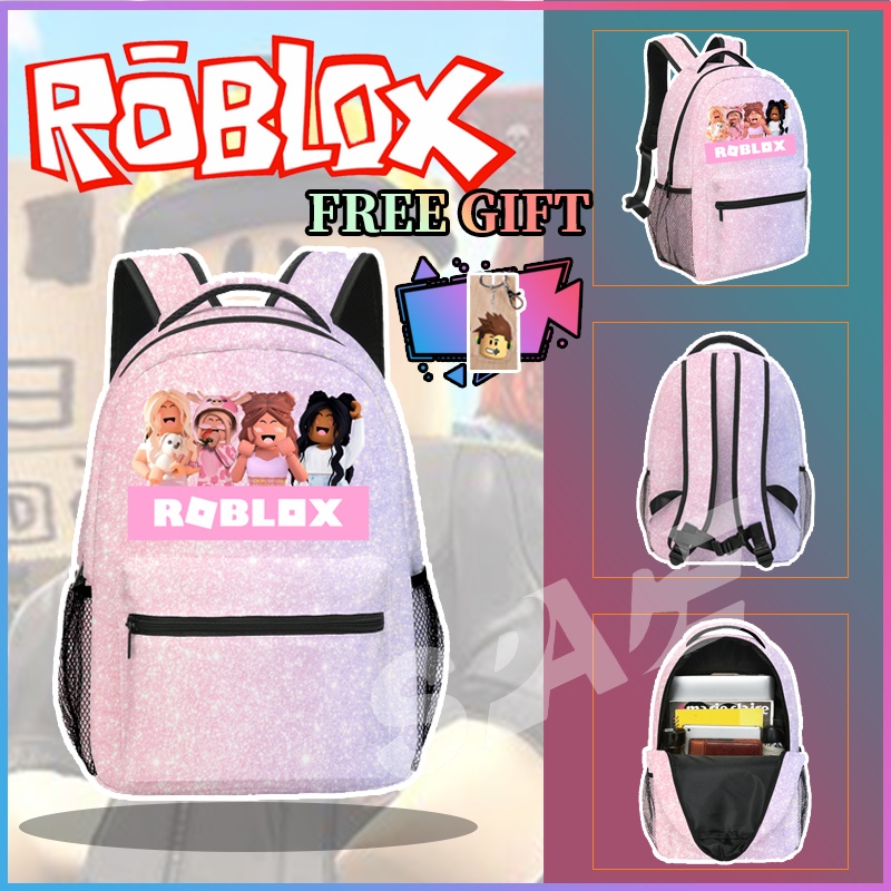 ROBLOX-mochila anime dos desenhos animados para alunos da escola, mochila  infantil, lancheira, estojo de lápis - AliExpress