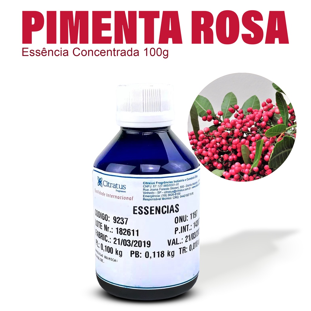 Essência Concentrada Pimenta Rosa, Aromaterapia, Perfume para Loja ...