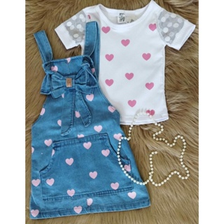 Conjunto infantil menina blogueirinha 2 peças 2 a 9 anos