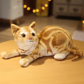 Simulação Travesseiro Gato Pelúcia Brinquedos Realistas Animal De Estimação  Crianças Decoração De Casa Presente De Natal Para - Escorrega o Preço