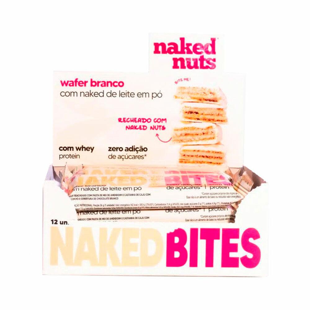 Wafer Com Chocolate Branco Naked Nuts Cx C Un De G Shopee Brasil