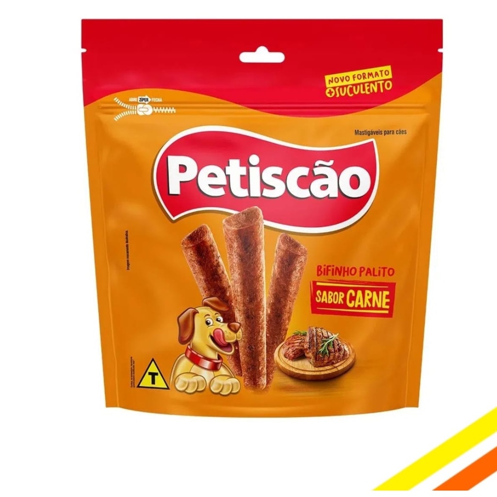 Bifinho Mastigável de Carne Palito 500gr Petiscão em Oferta na Shopee