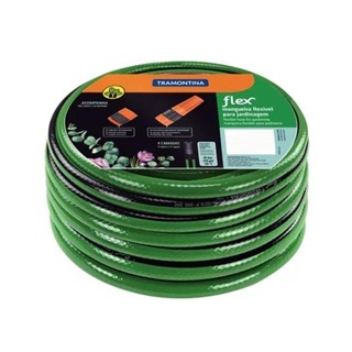 Mangueira 30 metros Com Esguicho Flex para Jardim Engate Rosqueado e Esguicho 79167/300 Tramontina