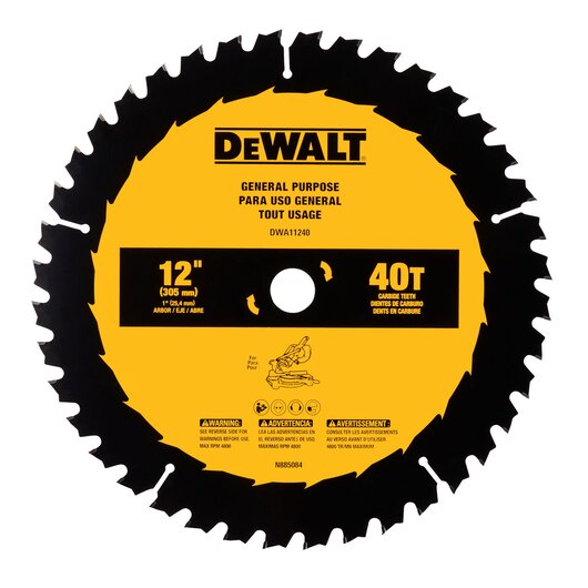 Disco Serra Circular 12 Pol 40 dentes Dewalt DWA11240