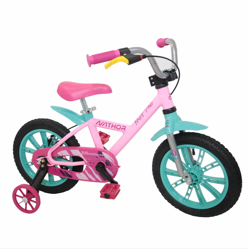 Bicicleta Infantil Aro 14 First Pro Feminina - Nathor | Shopee Brasil