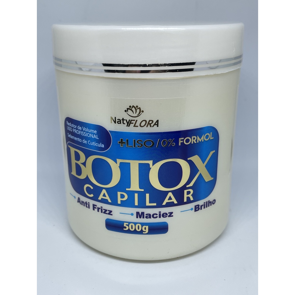 Botox Capilar Sem Formol Cabelo Liso E Com Brilho NatyFlora 500g