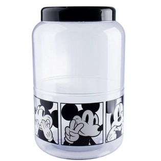POTE DE PLASTICO PVC REDONDO PARIS MICKEY FACES COM TAMPA 1600ML