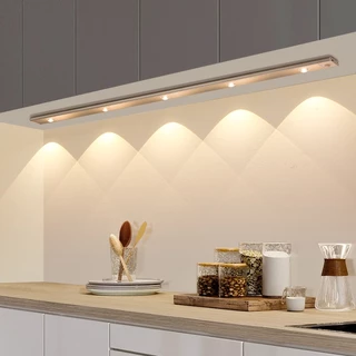 Sensor De Movimento LED Sob Armário Luz Noturna Recarregável USB Para De Cozinha