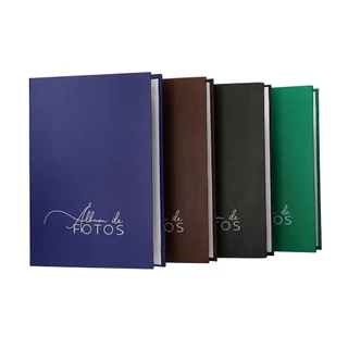Álbum de fotos para 500 fotos 10x15 Fosco liso preto marrom verde ou azul marinho em Oferta na Shopee