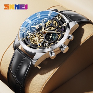 Relógio De Pulso Analógico Elegante De Quartzo SKMEI Para Homens Original Unisilver À Prova D