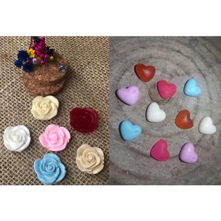 Kit sabonete 50un mini rosa + 50un mini coração lembrancinha