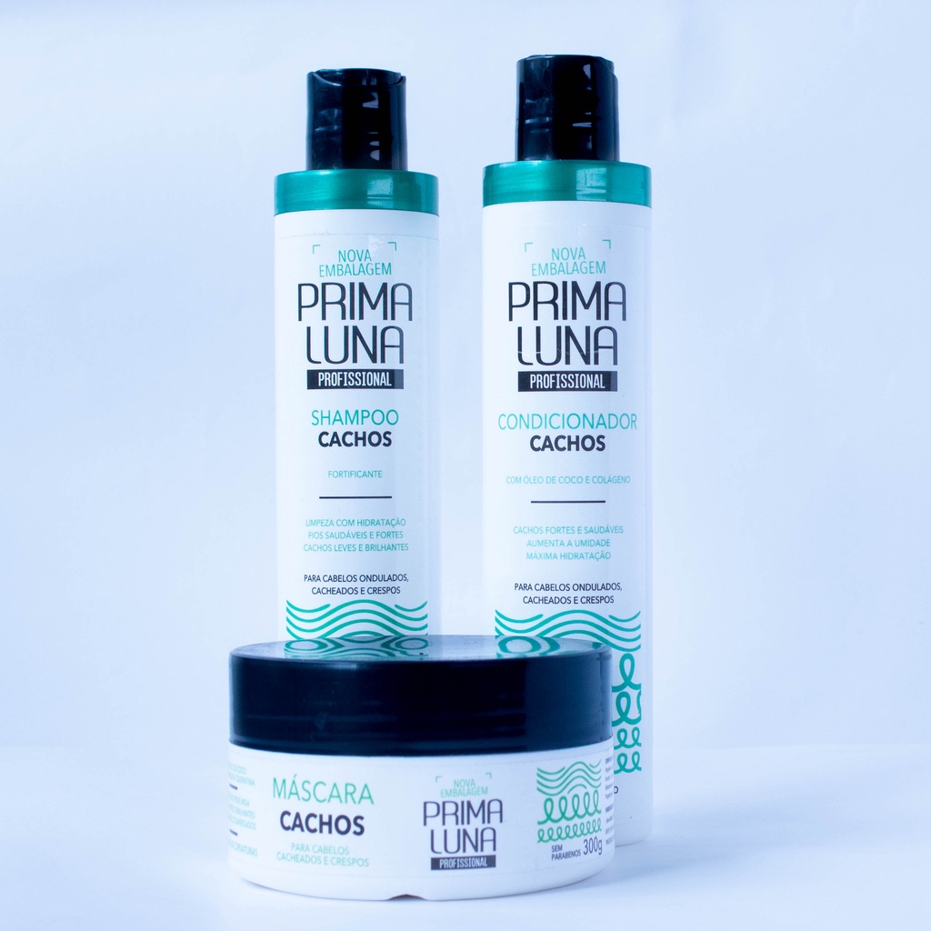 KIT PRIMA LUNA CACHOS 300ML | Shopee Brasil