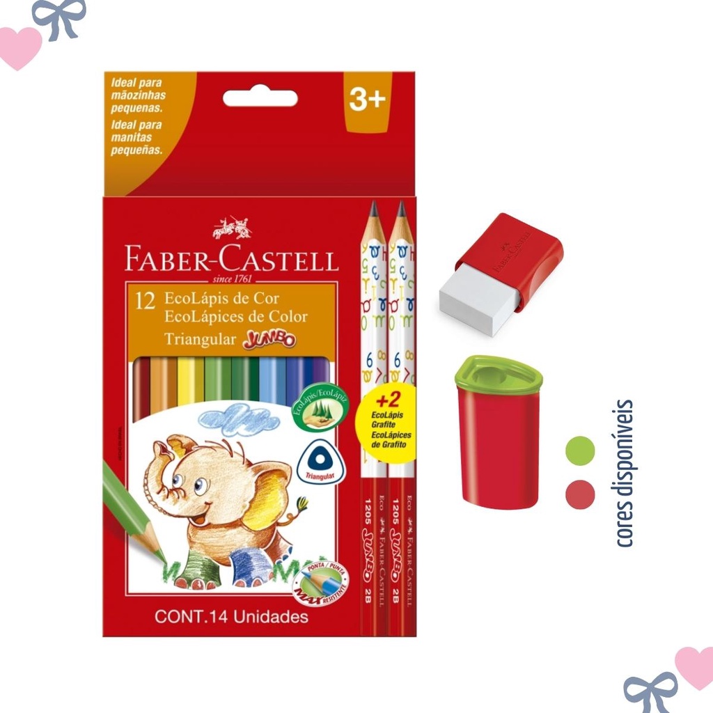 Blíster Kit Faber Castell 12 lápiz colores + 12 marcadores va y