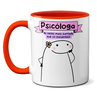 Caneca Psicóloga As Vezes Mais Surtada Que Os Pacientes