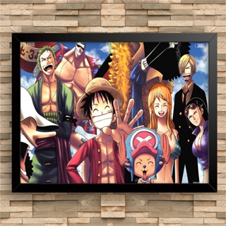 ONE PIECE - Quadros e Placa Decorativa de Parede para quarto e sala tema  Wanted luffy Zoro Nami Usopp Sanji Tony Chopper Robin Roronoa Eiichiro  Quadro parede e decoração séries, filmes e