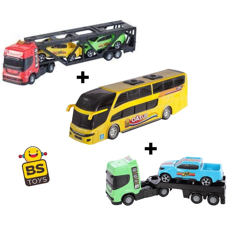 Brinquedo Caminhão Cegonheira Grande Carreta Carros Bs Toys em Promoção na  Americanas
