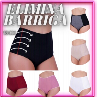 Kit 4 Cinta Calcinha Abdominal Anti Culote Pos Parto Mulher - Bege