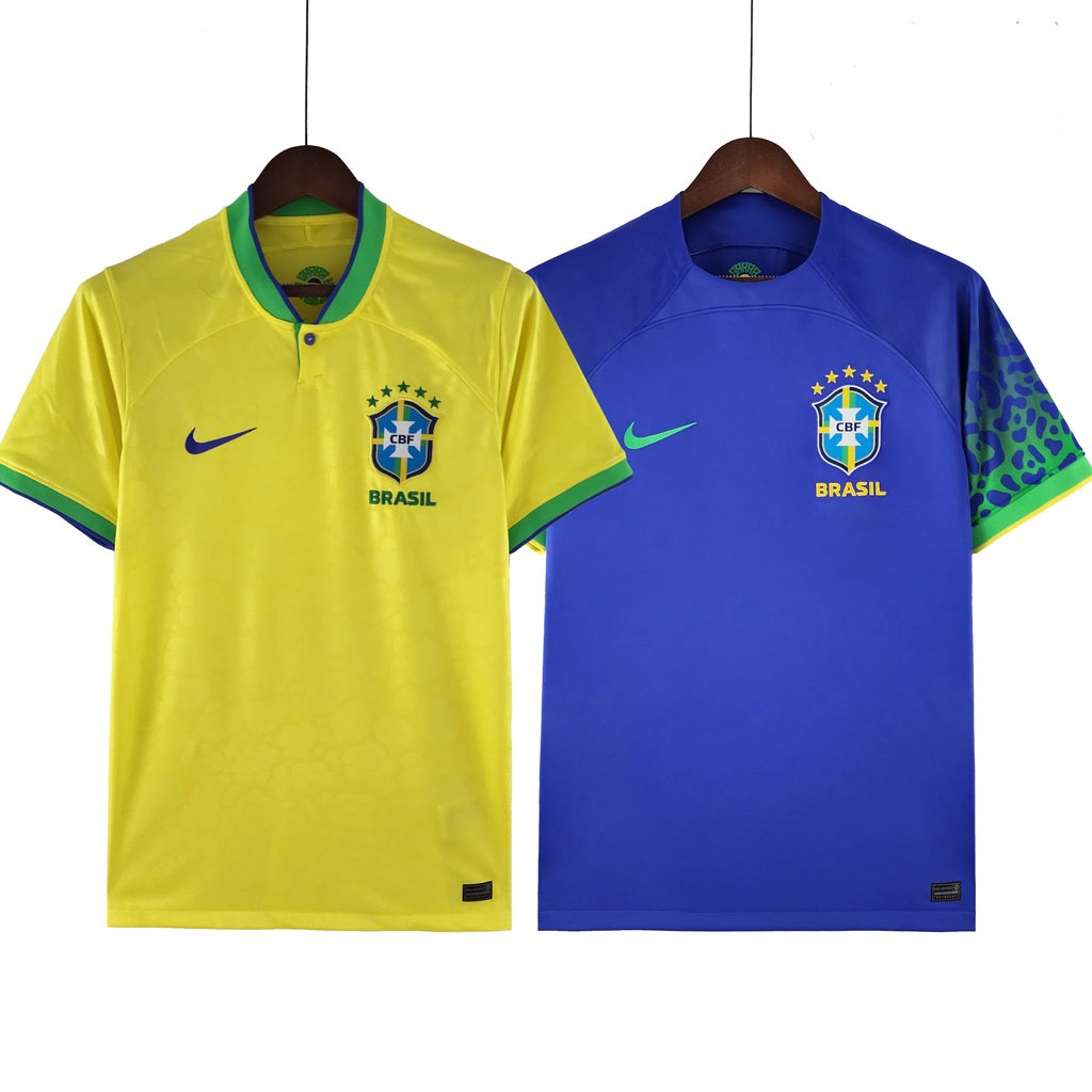 2022/2023 Camisa Mundial De Copa De Futebol Amarelo HOME