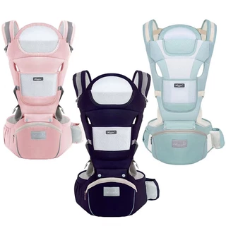 Banco De Cintura Para Bebê Canguru  Bebe Passeio Varias Cores Mochila Infantil Hipseat Carrier em Oferta na Shopee