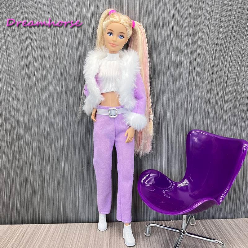 Barbie Boneca Roupas Conjunto roupas de moda conjunto para presente menina  85 Pcs 10 Pacotes 75 Pcs