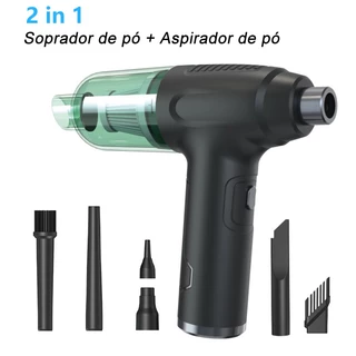 Aspirador De Ar E Soprador Sem Fio A Vácuo Limpador Compacto Para Teclado De Computador Limpeza Da Câmera USB C De 120W Recarregável