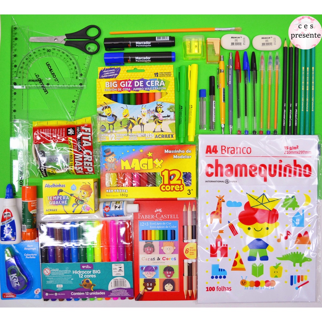 KIT MATERIAL ESCOLAR INFANTIL - COMPLETO