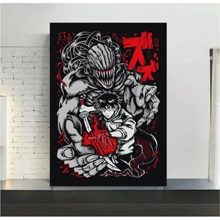 Quadro de mdf poster moldura Anime, Mangá, Jujutsu kaisen, Yuta