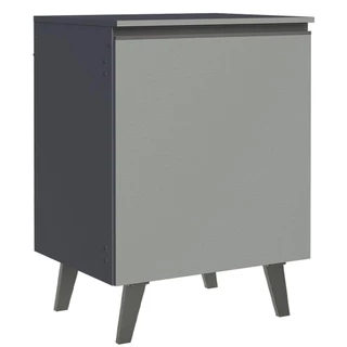 Balcão Armário de Cozinha 60 cm 1 Porta Com Pés Cinza Nice Madesa em Oferta na Shopee