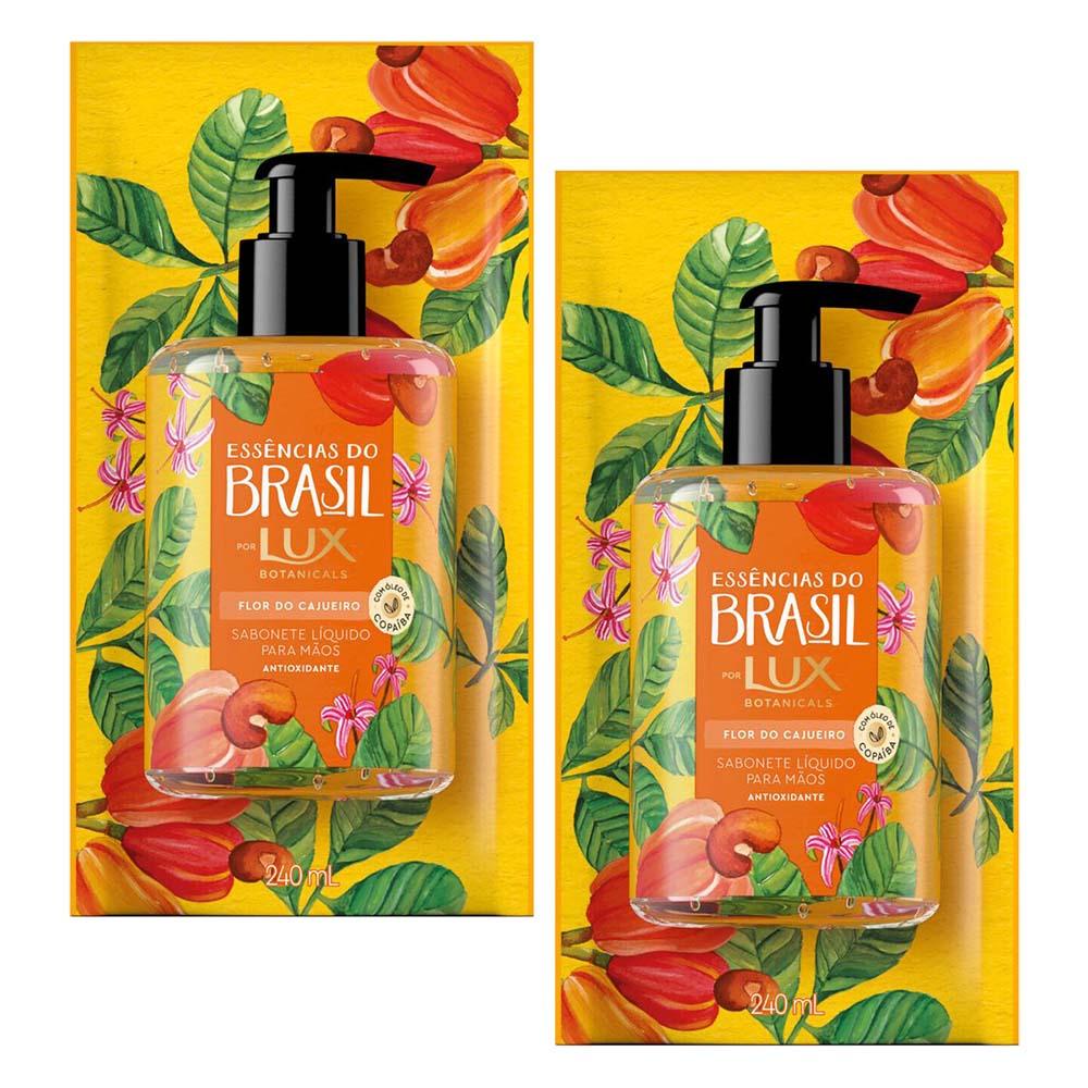 Sabonete Líquido Mãos Essências Do Brasil Vitória-Régia Lux Refil 240mL