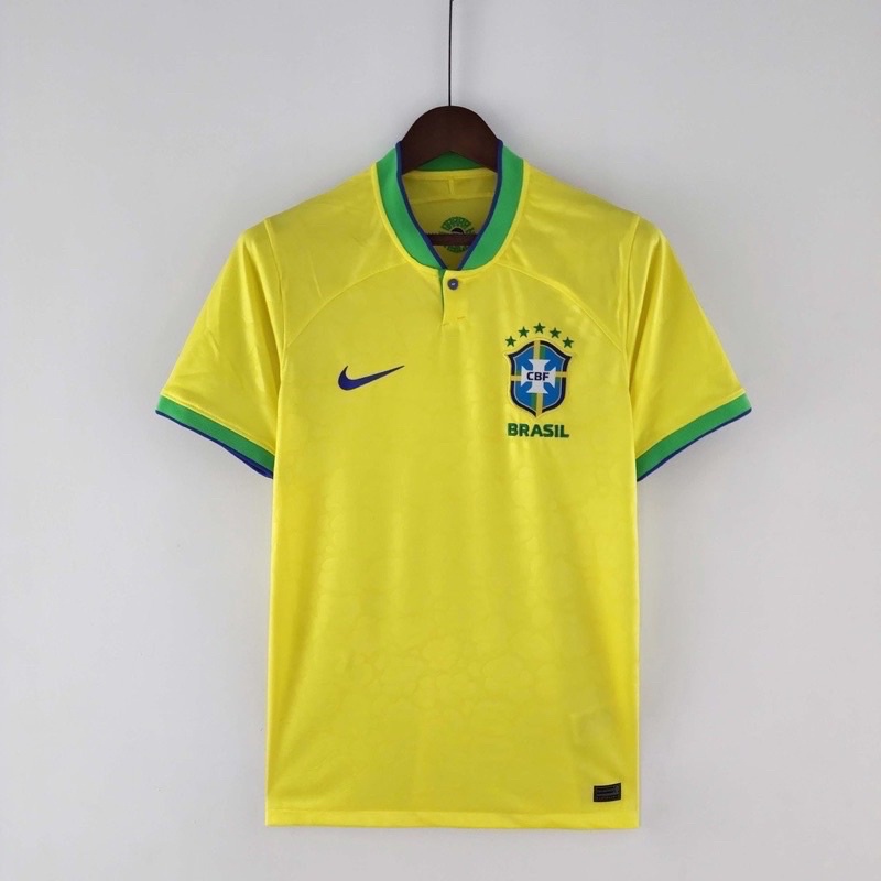 2022 Camisa De Futebol amarela da copa Home