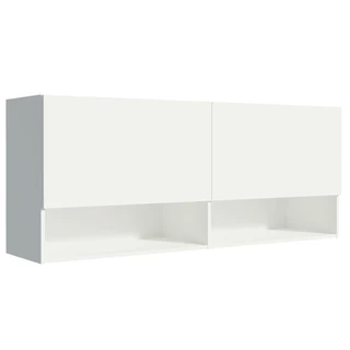 Armário Aéreo 120 cm 2 Portas 2 Nichos Branco para Cozinha Madesa em Oferta na Shopee
