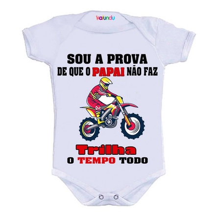 Body Para Bebê O motocross gosta de uma menina