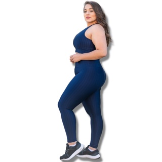 Legging 3D Fitness Plus Size Ciclame