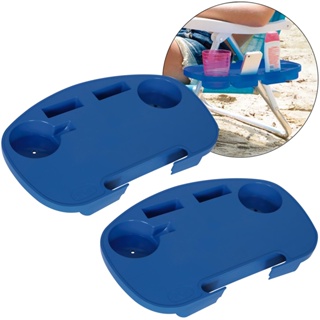 Kit 2 Mesa Portátil Para Cadeira de Praia Porta Copo Celular Mor Original