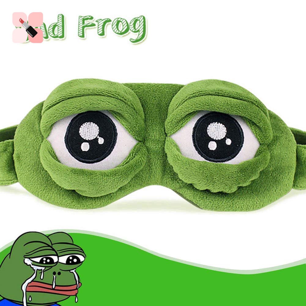 Máscara De Dormir Portátil/Patch De Olhos De Sapo Para/Venda Divertida Unissex Viagem/Sono