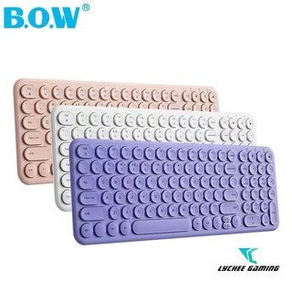 Bow Silent 2.4g Teclado E mouse Sem Fio Plugue play Laptop , Tablet , Computador Mudo Fofo combo
