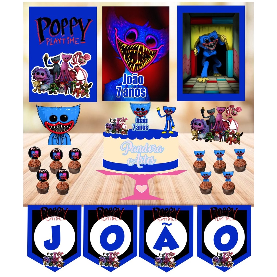 Kit Aniversário Personalizado Poppy Play Time - Pic Art Personalizados