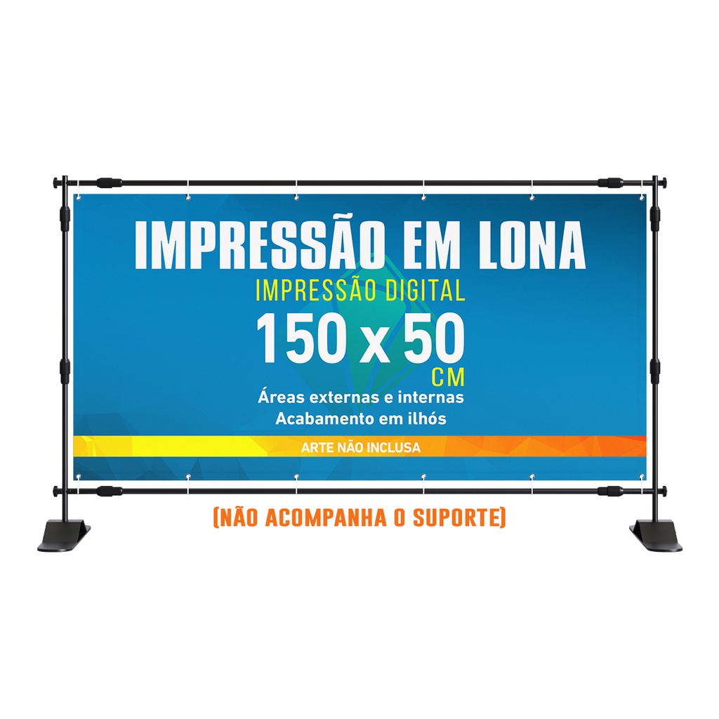 Banner Personalizado Lona 150x50 Cm Completo Com Ilhós Shopee Brasil